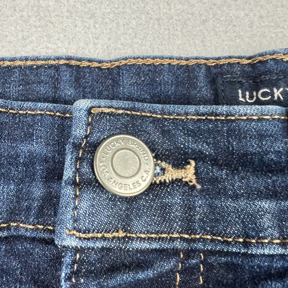 Lucky Brand Womens 8/29 Blue Ava Super Skinny Ankle Mid Rise Denim Jeans - Picture 3 of 9